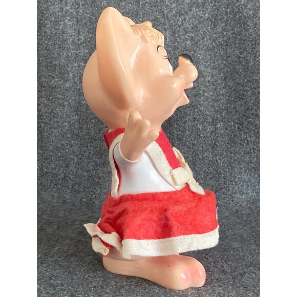 VTG Niagara Plastics Topo Gigio Mr Mrs Santa Claus Mouse Coin Bank Hard Plastic - Picture 14 of 14